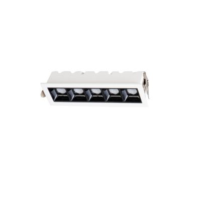 Spot encastrable LED 3000K blanc Solar 5 pour éclairage plafond discret salon couloir 10W