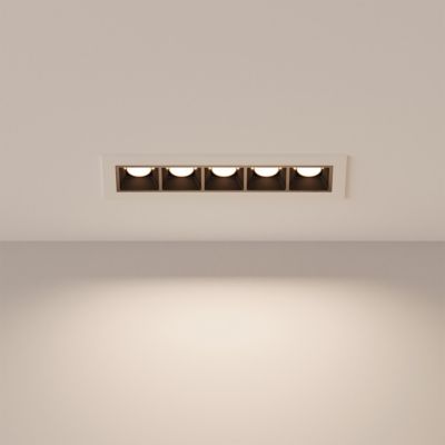 Spot encastrable LED 3000K blanc Solar 5 pour éclairage plafond discret salon couloir 10W