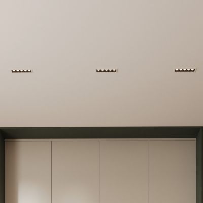 Spot encastrable LED 3000K blanc Solar 5 pour éclairage plafond discret salon couloir 10W