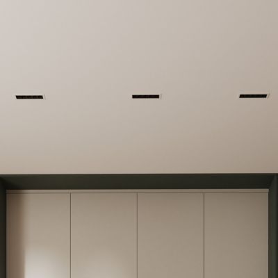 Spot encastrable LED 3000K blanc Solar 5 pour éclairage plafond discret salon couloir 10W