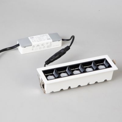 Spot encastrable LED 3000K blanc Solar 5 pour éclairage plafond discret salon couloir 10W