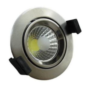 Spot Encastrable LED COB Rond Orientable 8W 60degrés ALU - Blanc Chaud 2300K - 3500K - SILAMP