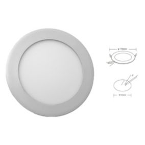 Spot Encastrable Led Downlight Panel Extra-plat 12w Blanc Chaud 3000k, Diamètre : 168mm