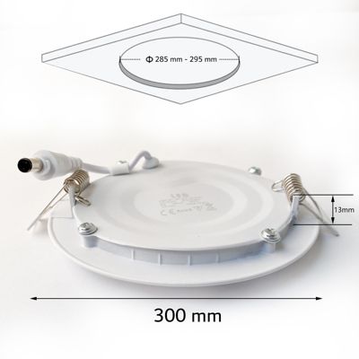 Spot Encastrable Led Downlight Panel Extra plat 24w Blanc Neutre 4000k