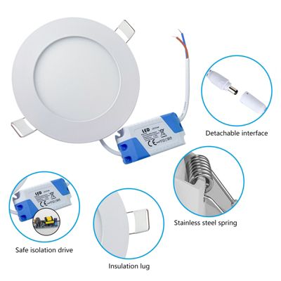Spot Encastrable Led Downlight Panel Extra plat 24w Blanc Neutre 4000k