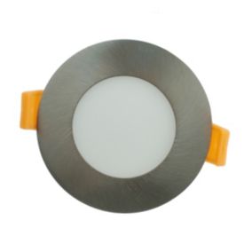 Spot Encastrable Led Inox Downlight Panel Extra-plat 5w Blanc Neutre 4000k