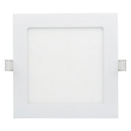 Spot encastrable LED intégrée Octave 850lm 10W IP20 10,5 x 10,5cm blanc
