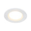 Spot encastrable LED intégrée Colours Etana IP65 métal blanc Ø8,5 cm