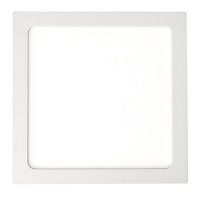 Spot encastrable LED intégrée Colours Octave IP20 carré blanc Ø22,5 cm
