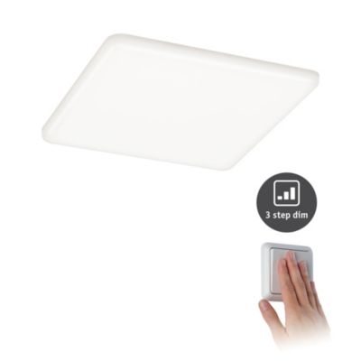 Spot encastrable LED IP44 17,5W blanc neutre 1950lm L.18,5 x l.18,5cm Paulmann, Veluna Varifit
