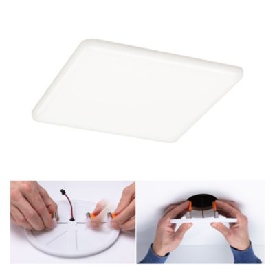 Spot encastrable LED IP44 17,5W blanc neutre 1950lm L.18,5 x l.18,5cm Paulmann, Veluna Varifit