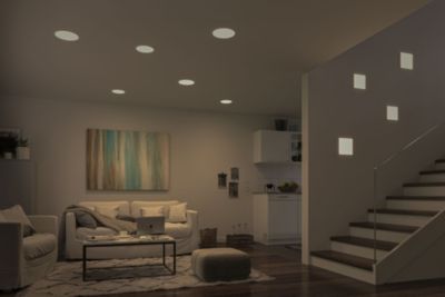 Spot encastrable LED IP44 17,5W blanc neutre 1950lm L.18,5 x l.18,5cm Paulmann, Veluna Varifit