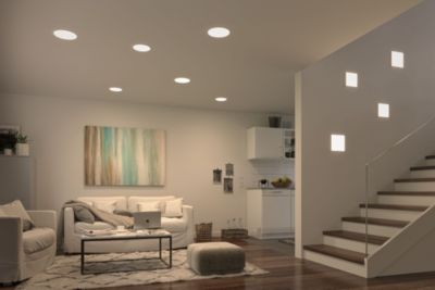Spot encastrable LED IP44 17,5W blanc neutre 1950lm L.18,5 x l.18,5cm Paulmann, Veluna Varifit