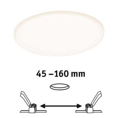 Spot encastrable LED IP44 21W blanc froid et blanc chaud 1900lm ⌀21,5 cm Paulmann, Veluna Varifit