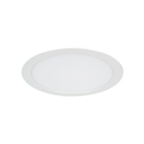 Spot encastrable Octave LED intégrée blanc neutre IP20 1300lm 14W Ø22,5xH.2,4cm blanc GoodHome