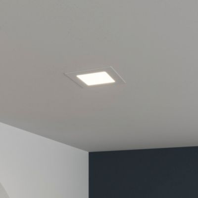Spot encastrable Octave LED intégrée blanc neutre IP20 380lm 4,5W Ø12xH.2,1cm blanc GoodHome