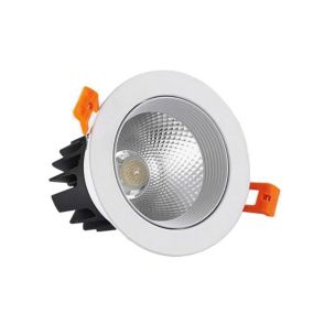 Spot Encastrable Orientable Led COB 5W 4000k Rond Blanc