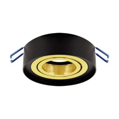 Spot Encastrable Orientable NOIR et OR pour Ampoule GU10 - SILAMP