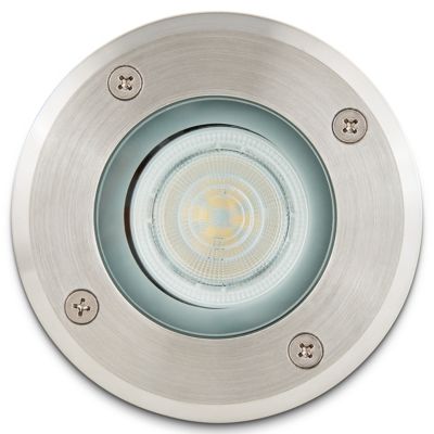 Spot encastrable terrasse et sol Blooma Nashua IP65 & IP67 chrome H.14,5 cm