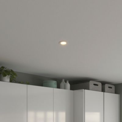 Spot encastrable Thorold LED intégrée variation de blancs IP20 450lm 7W Ø8.5xH.4,5cm blanc GoodHome