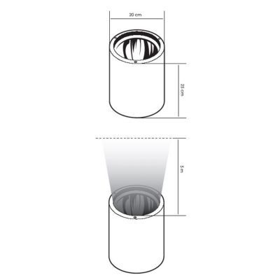 spot a enterrer fixes pour arbres coloris noir castorama