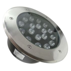 Spot Extérieur Encastrable LED IP65 220V Sol 18W 60degrés - Blanc Chaud 2300K - 3500K - SILAMP