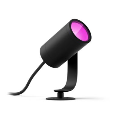 Spot extérieur Lily Philips Hue 8W IP65 590lm noir