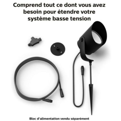 Spot extérieur Lily Philips Hue XL 15W IP65 1060lm noir