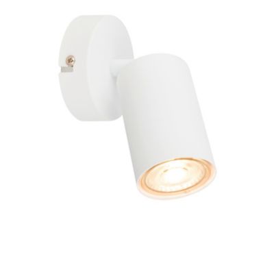 Spot LED 1-flamme - IP20 - D.80x155mm - Blanc mat - 3000K - GU10 2W / 450lm - B.K.Licht