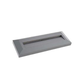 Spot LED 3W pour Escalier Rectangulaire Gris AC 220-240V Blanc Chaud 3000K