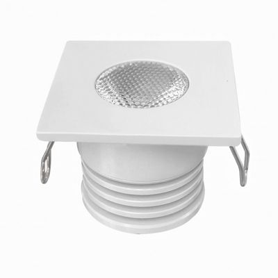 Spot LED Carré blanc Encastrable Compact 4W 12V équivalent 30W - Blanc Naturel 4000K