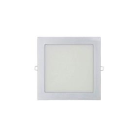 Spot LED carré EDM - 22cm - 20W - 1500lm - 4000K - Cadre chromé - 31585