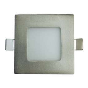 Spot Led Carré Encastrable Extra Plat 5w Blanc Neutre 4000k INOX encastrement 70 x 70