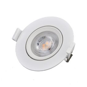 Spot LED Downlight CCT Rond Orientable 12W Blanc Coupe 120mm