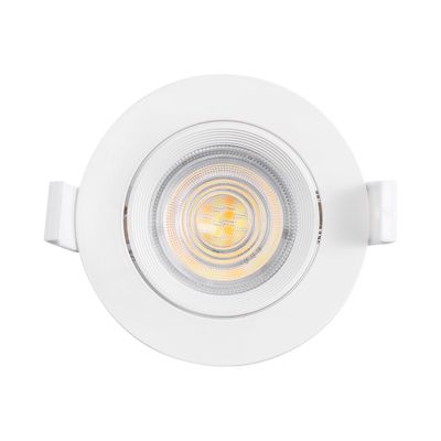 Spot LED encastrable 3en1 rond blanc 7W IP20 Dimmable
