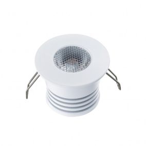 Spot LED encastrable Blanc Compact 4W DC12V équivalent 30W - Blanc du Jour 5700K 380lm perçage 27mm