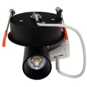 Spot LED Encastrable COB Dimmable 9W Noir - Blanc Neutre 4000K - 5500K - SILAMP