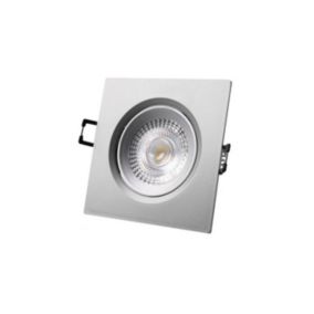 Spot LED encastrable EDM - 5W - 380lm - 6400K - Cadre chromé - 31657