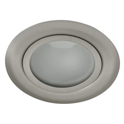 Spot LED encastrable meuble Acier chrome mat 73mm G4 Kanlux GAVI