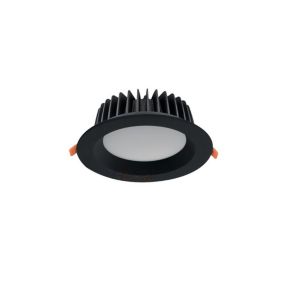 Spot LED Encastrable Noir 40W étanche IP44 Rond 230mm Noir - Blanc Naturel 4000K