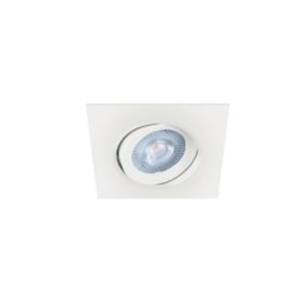 Spot LED Encastrable Orientable 5W Carré Blanc SMD - Blanc Chaud 2300K - 3500K - SILAMP