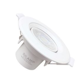 Spot LED Encastrable Orientable Rond Blanc 8W - Blanc Froid 6000K - 8000K - SILAMP