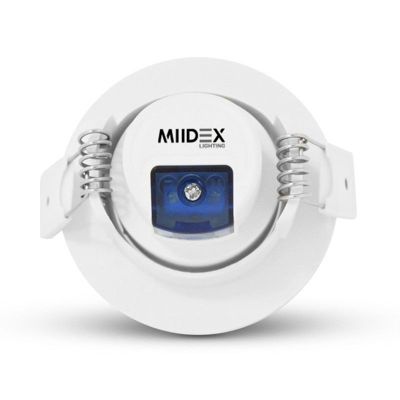 Spot LED Encastrable Rond - 7W - 4000K - Blanc - 90mm - Orientable