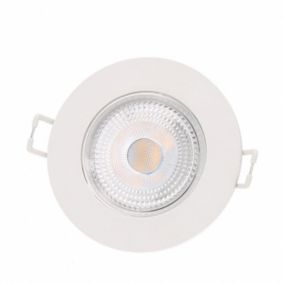 Spot LED Encastrable Étanche Rond 5W Blanc - Blanc Chaud 2300K - 3500K - SILAMP