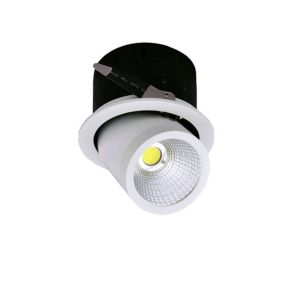 Spot LED Escargot Rond Orientable 35W équivalent 20W - Blanc Chaud 2700K