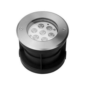 Spot LED extérieur encastrable 7W diamètre 147mm éclairage Blanc du Jour 6000K extérieur étanche IP67 220V 45