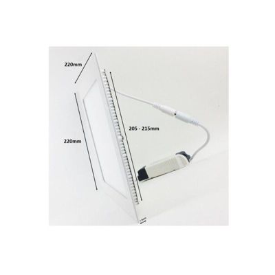 Spot LED Extra Plat Carré BLANC 18W - Blanc Chaud 2300K - 3500K - SILAMP