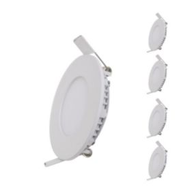 Spot LED Extra Plat Rond BLANC 12W (Pack de 5) - Blanc Chaud 2300K - 3500K - SILAMP