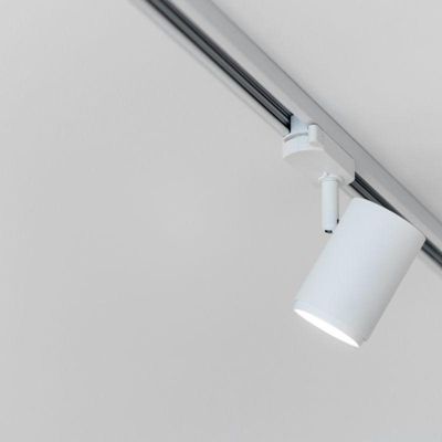Pack 2 Éclairage Sur Rail Monophasé E27 PAR30-A65 Orientable Blanc - Greenice