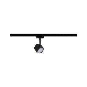 Spot LED sur rail carré URail Muri noir mat IP23 230V H.14cm Paulmann